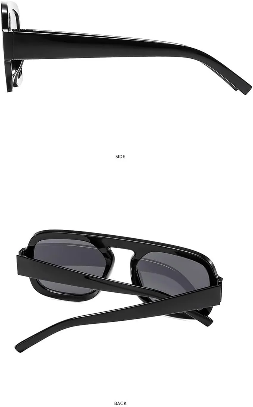 

Мужские солнцезащитные очки квадратной оправы большого размера, модные, для отдыха на природе, шопинга, женские декоративные солнцезащитные очки Generic, Orange