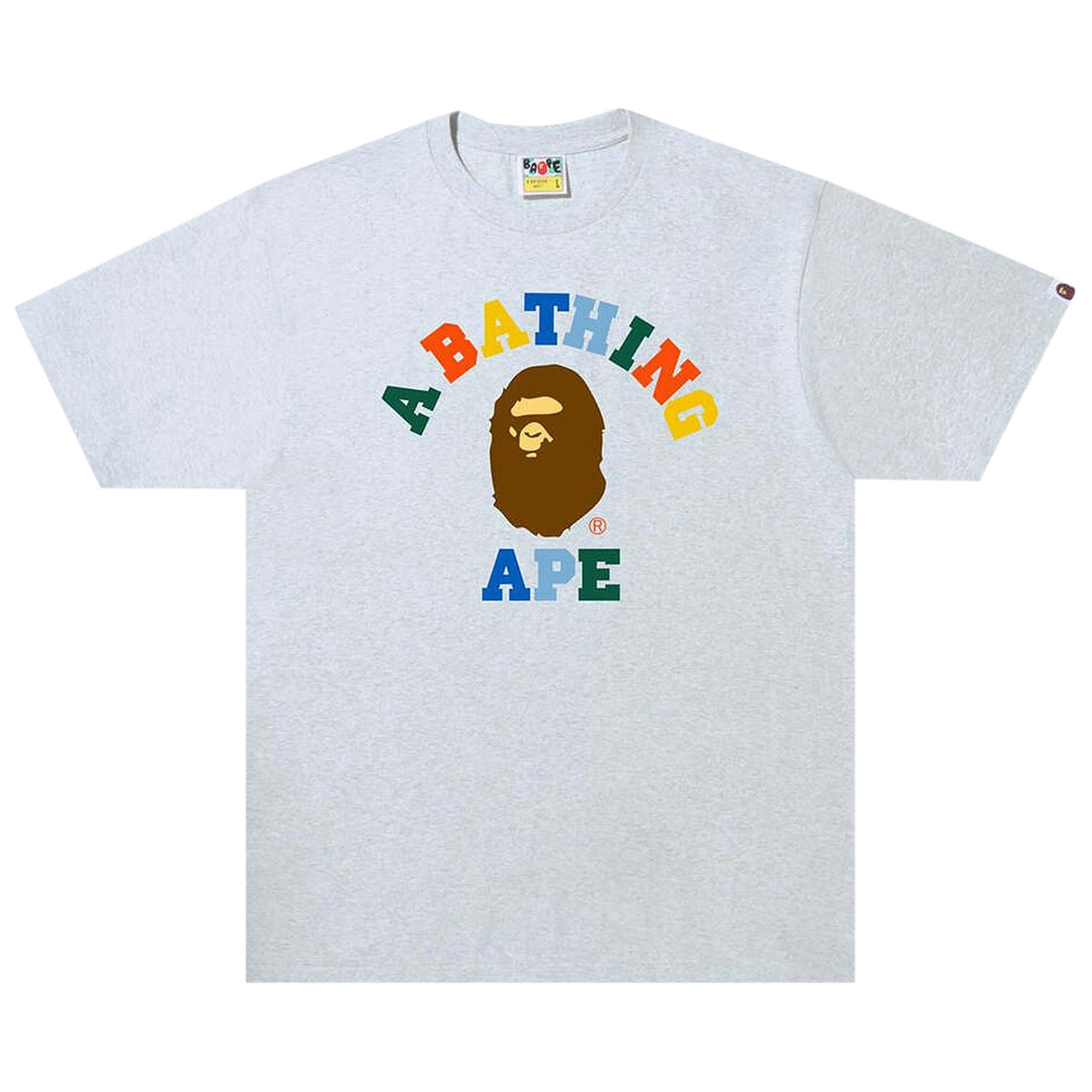 

Футболка BAPE College, Серая, Серый, Футболка BAPE College, Серая