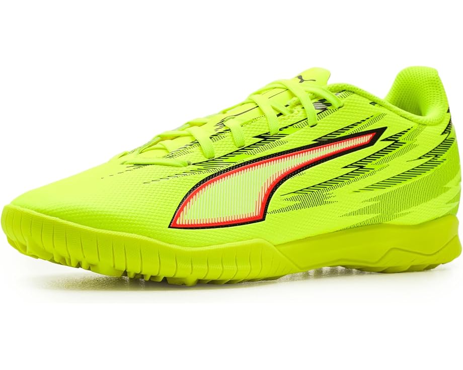 Мужские бутсы для футбола на искусственном покрытии PUMA Ultra 6 Play Turf, Yellow Alert/Black/Glowing Red/Lime Squeeze