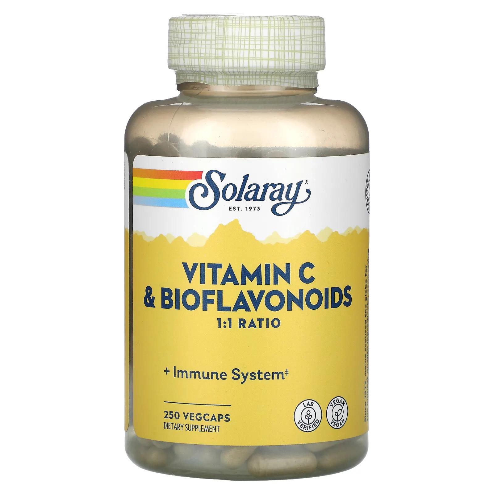 

Solaray Vitamin C Bioflavonoids 1:1 Ratio 250 VegCaps