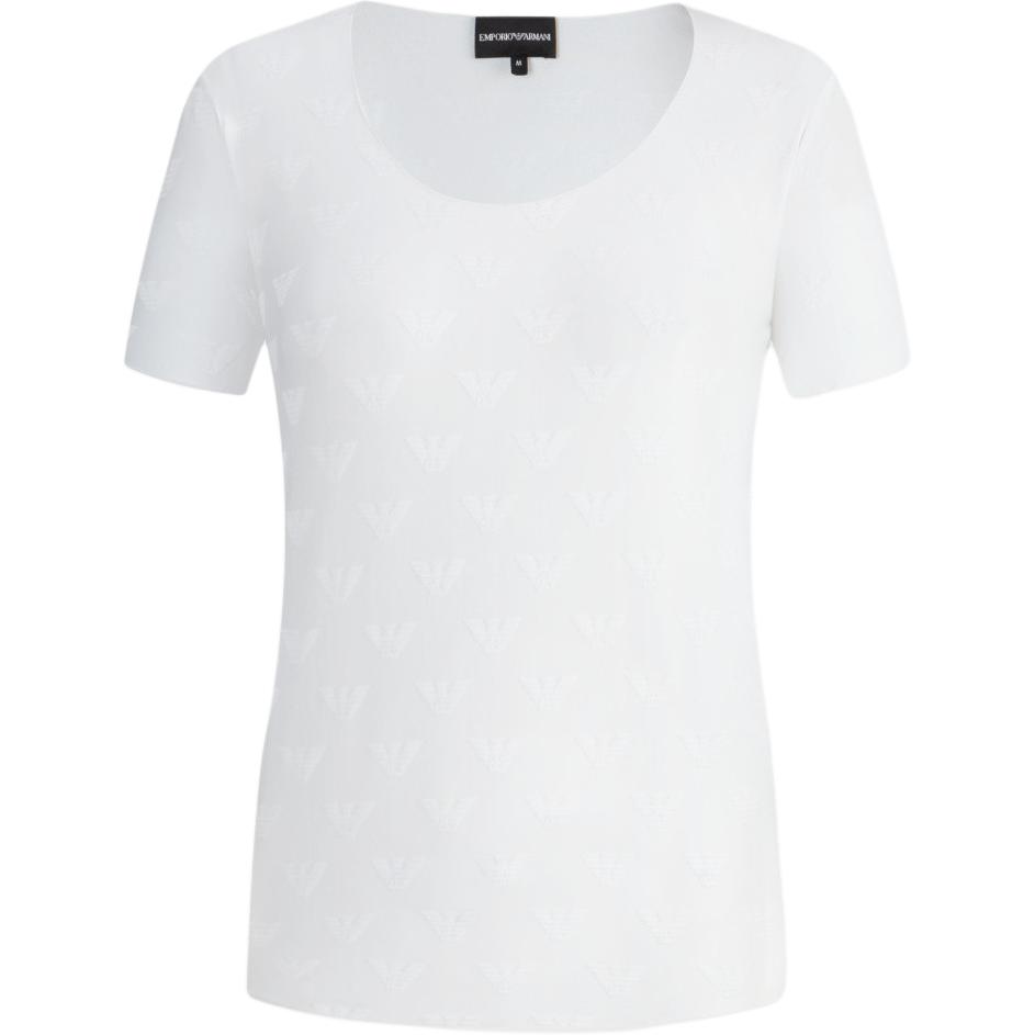 

Вязаный топ SS24 женский белый EMPORIO ARMANI