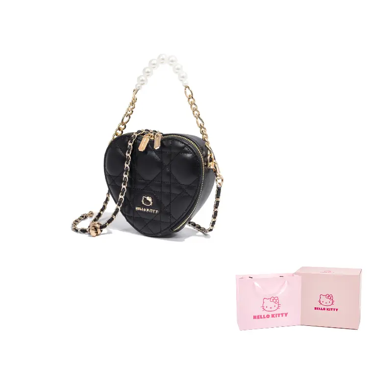 

Sanrio Сумка через плечо в форме сердца, Black