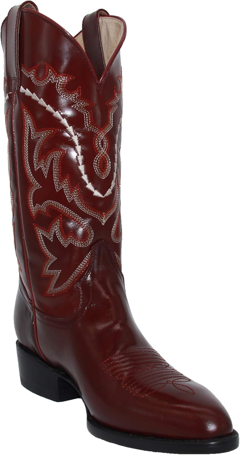 

Мужские западные сапоги из натуральной кожи с дизайном хамелеона The Western Shops, винный