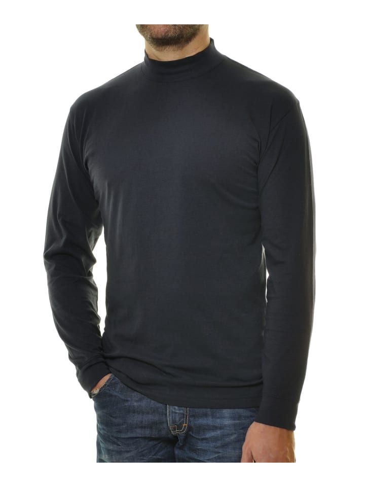 

Футболка с длинными рукавами синего цвета Ragman