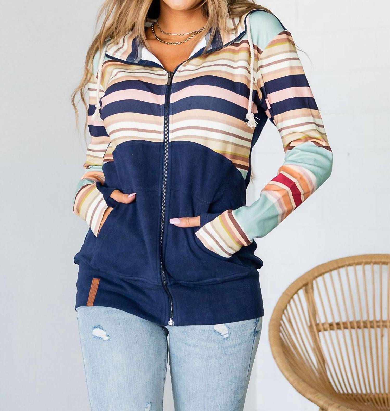 

Толстовка Fullzip за один день AMPERSAND AVE, цвет one day at a time