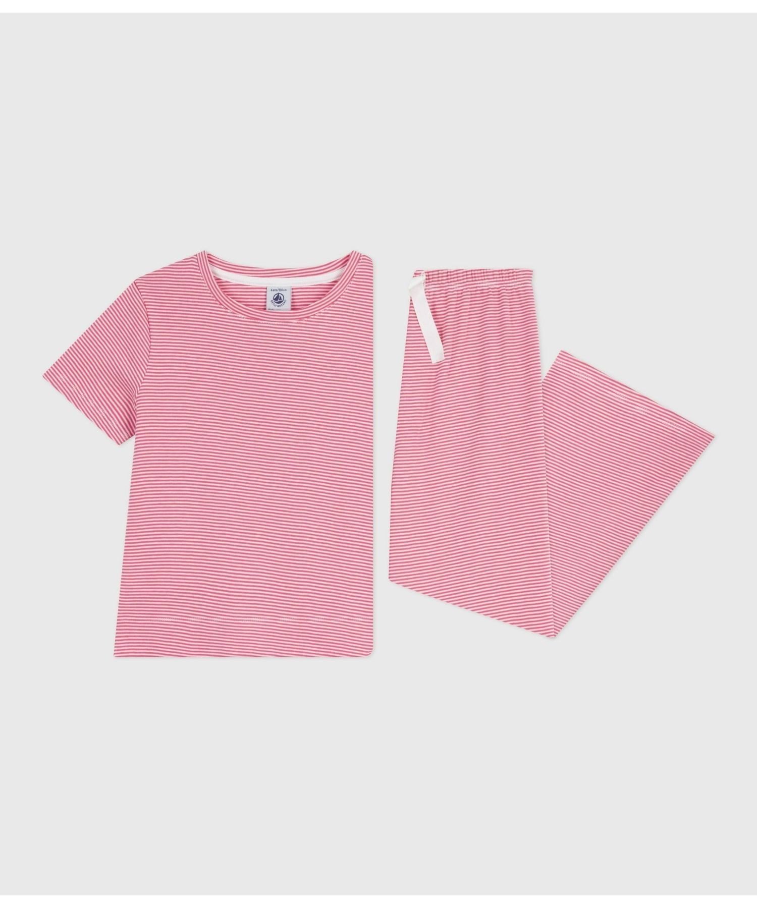 Пижама PETIT BATEAU, Pink/Off White