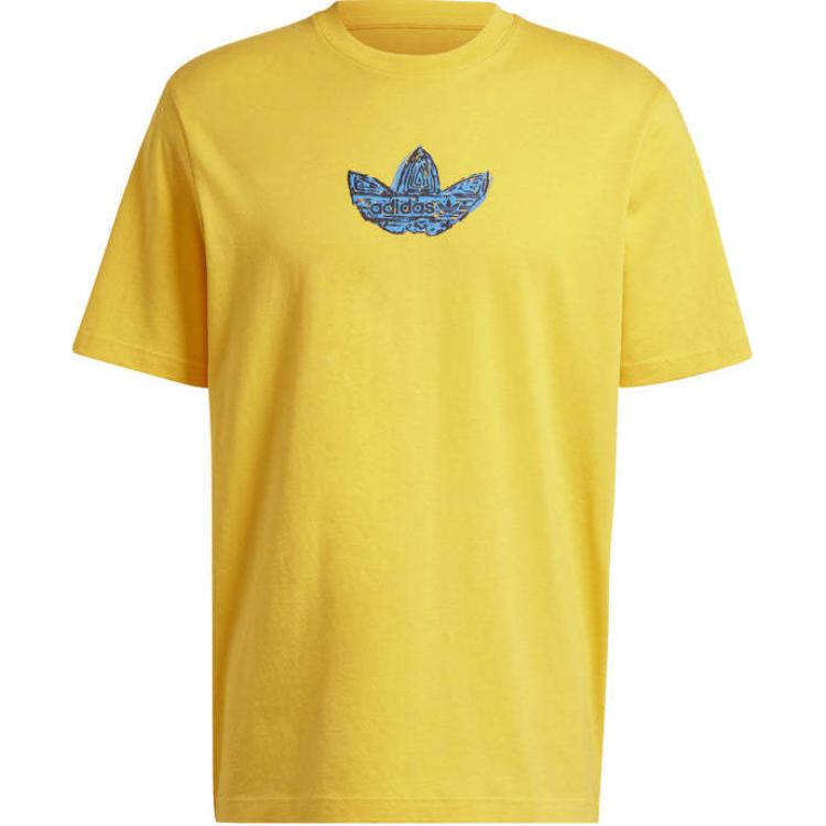 

Футболка с логотипом Adidas Trefoil Adidas Originals, желтый