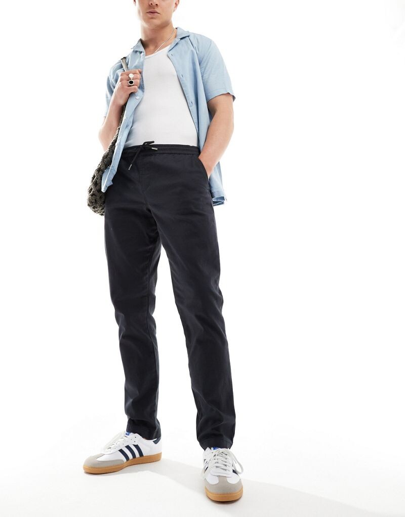 

Темно-серые узкие брюки ASOS DESIGN