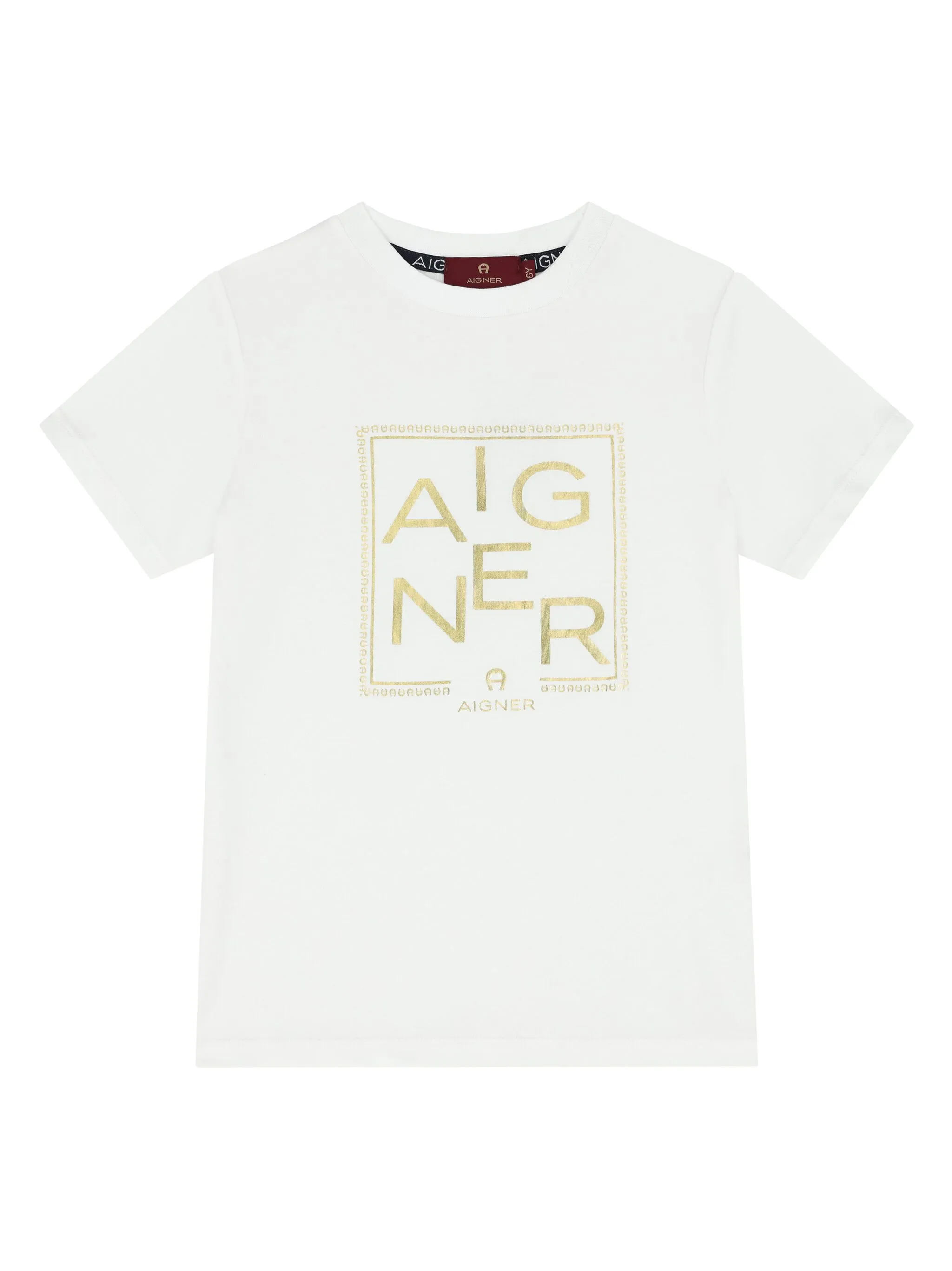 

Футболка с принтом Aigner Kids, белый
