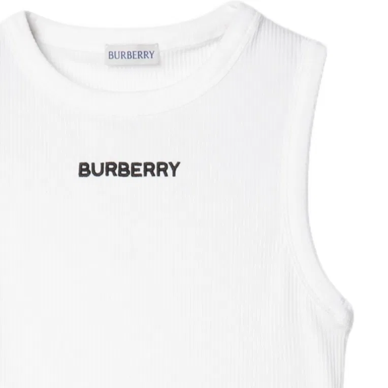 Топ-майка Burberry белый — фото 3