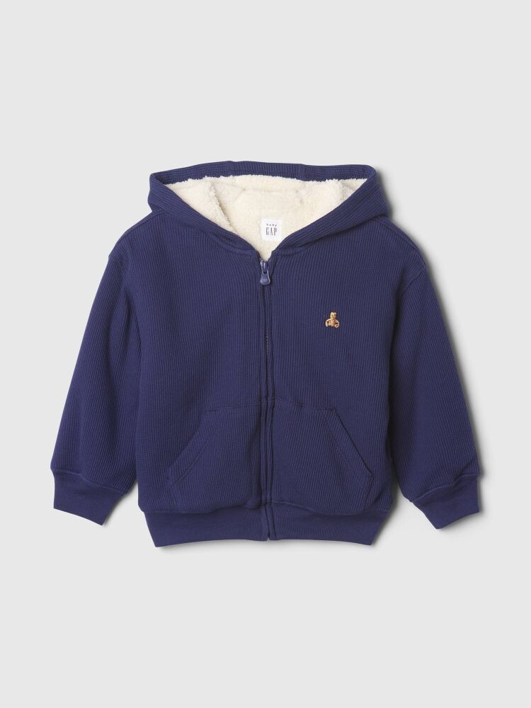 

Утепленная толстовка из шерпы Gap, синий