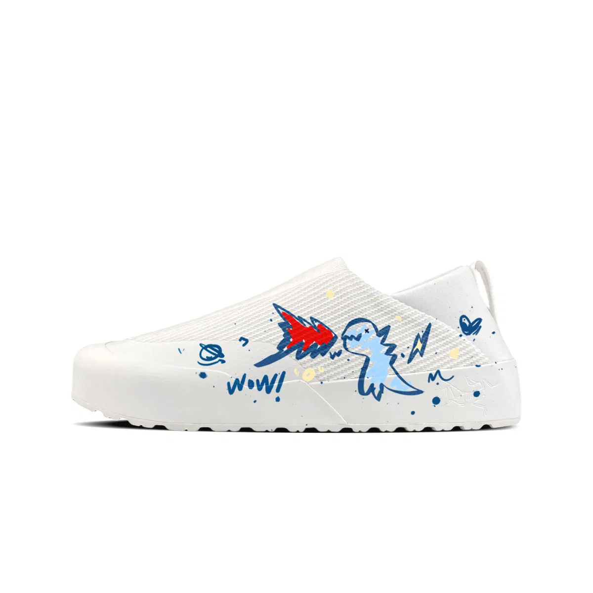Кроссовки с принтом динозавра Arcteryx White Blue