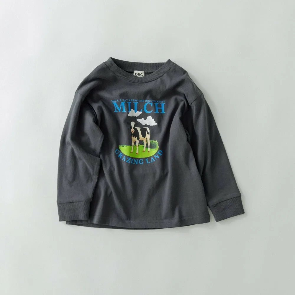 Футболка с длинными рукавами с различными графическими принтами Branshes, 78: Charcoal Gray — фото 2