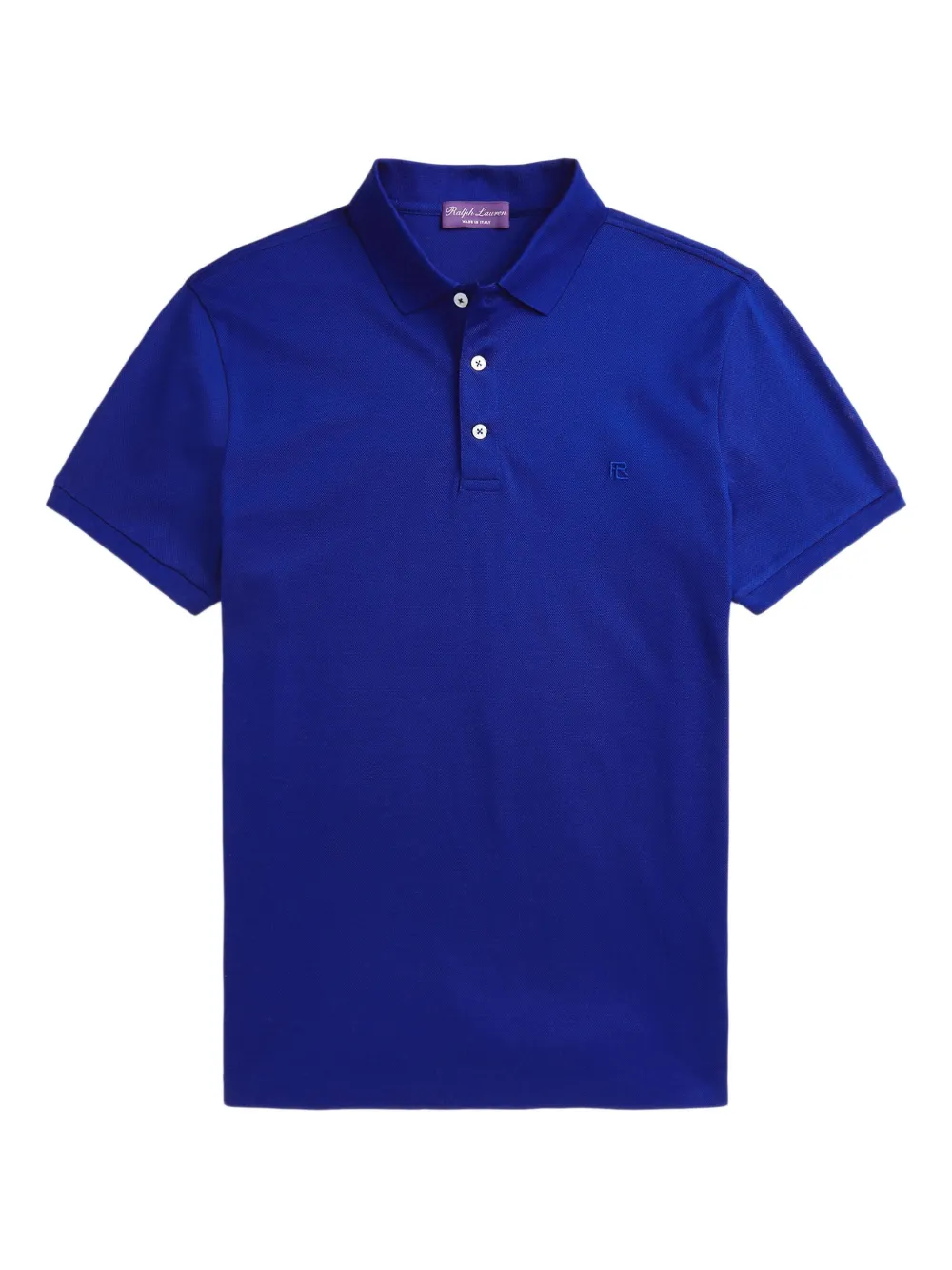 

Рубашка поло с вышитым логотипом Ralph Lauren Purple Label, синий