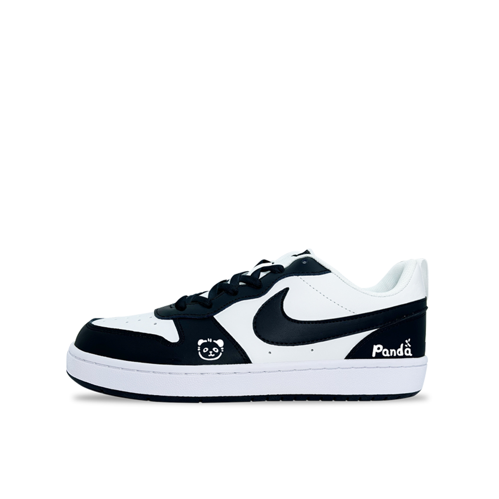 

Nike Court Borough Cute Bear нескользящие устойчивые к истиранию низкие детские скейтбординг кроссовки Black