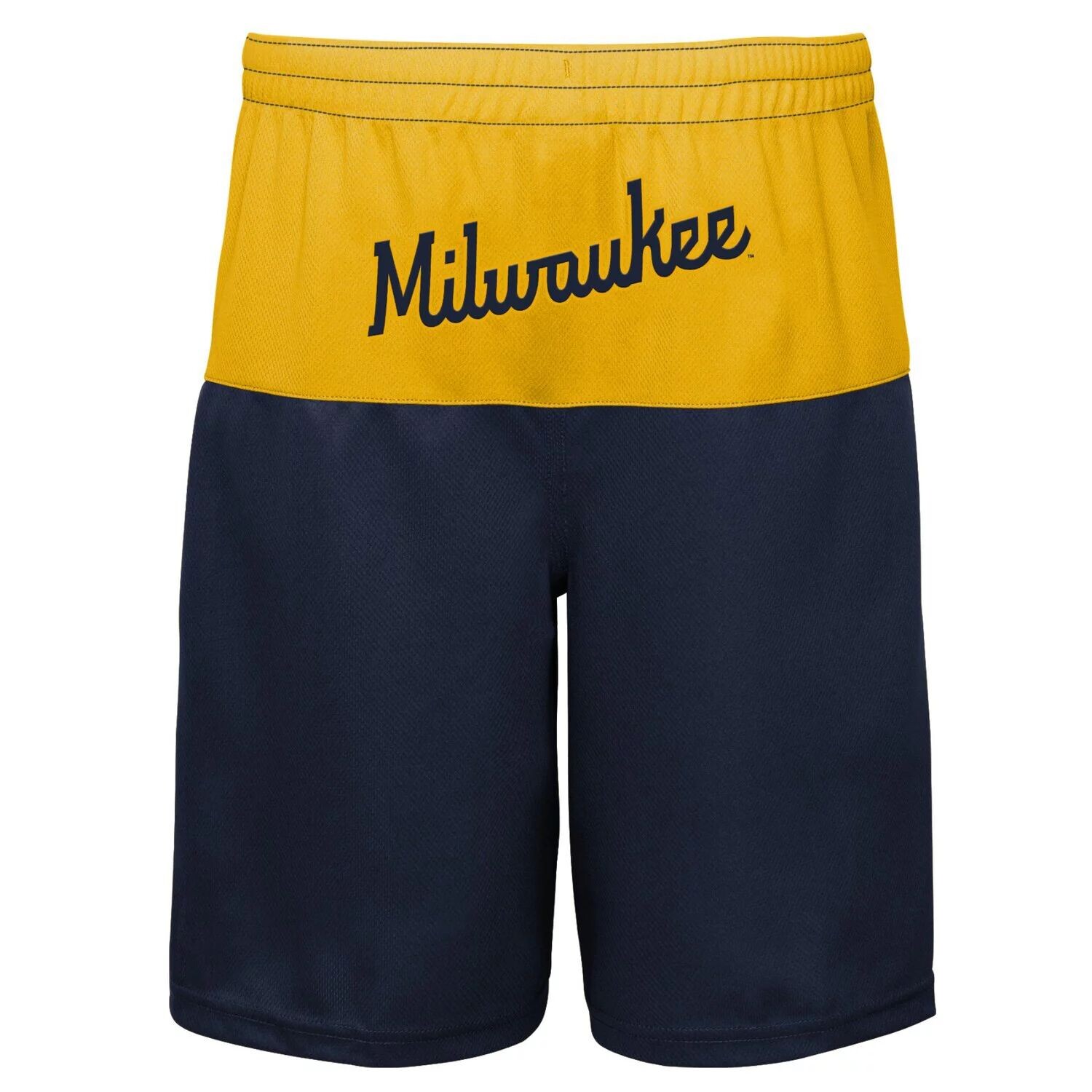 Молодежные шорты Christian Yelich Navy Milwaukee Brewers Pandemonium с именем и номером Outerstuff — фото 3