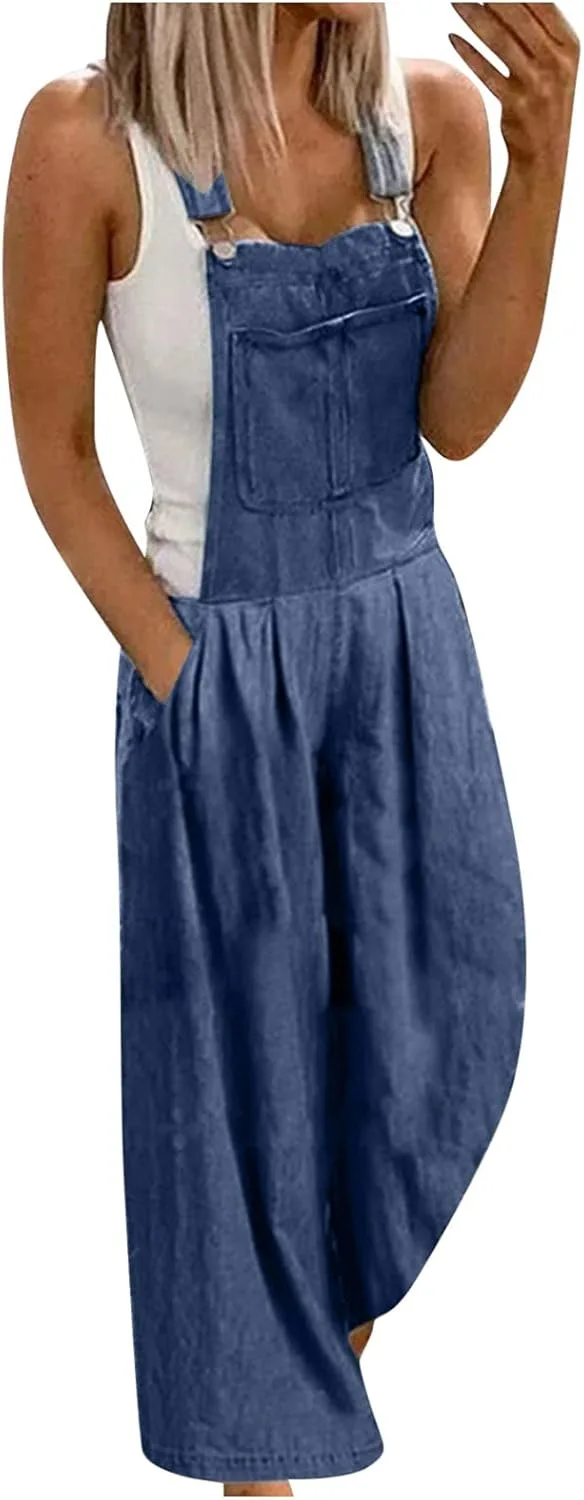Женский ромпер джинсовый casual denim