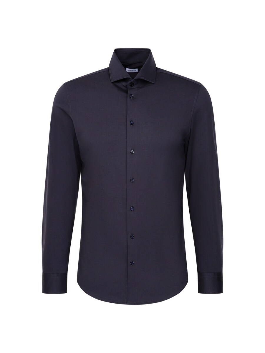 

Рубашка делового кроя Slim Fit SEIDENSTICKER Schwarze Rose, темно-синий