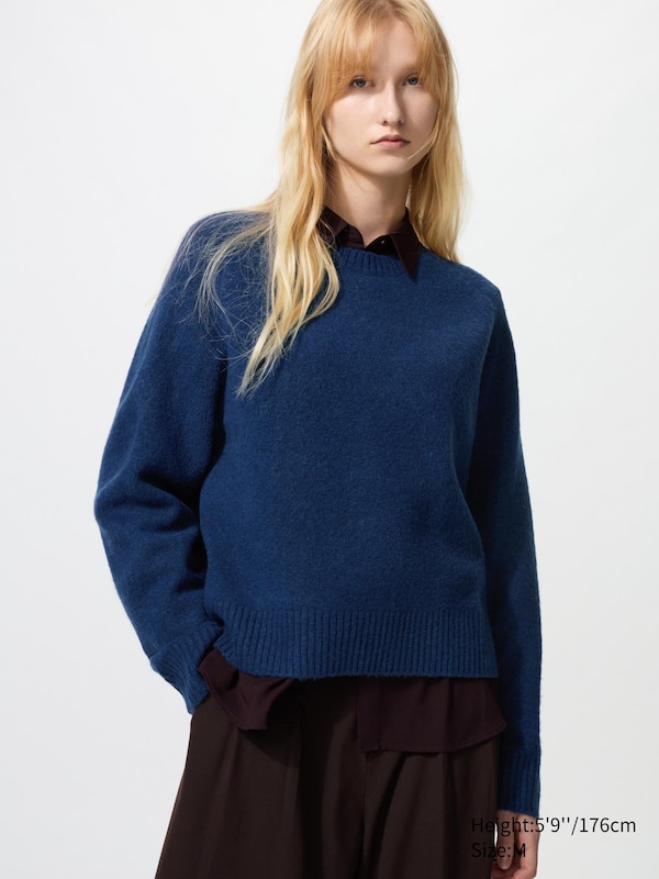 

Джемпер Soufflé с круглым вырезом Uniqlo, 68 blue