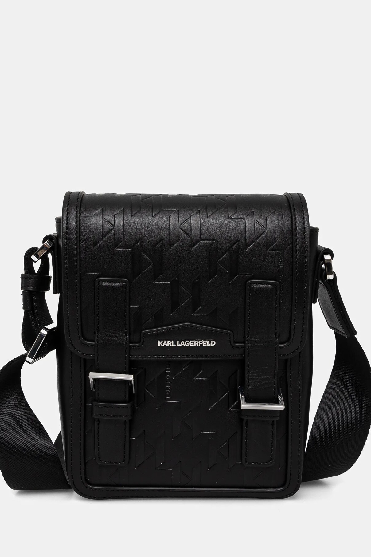 

Кожаная сумка K/LOOM Karl Lagerfeld, черный