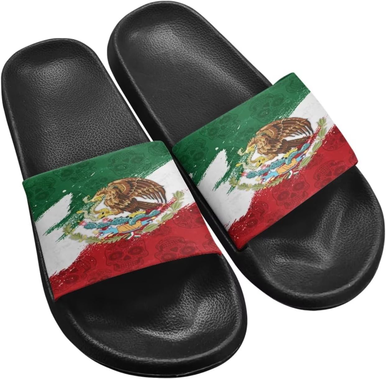 

Женские шлепанцы Jeiento с американским флагом, праздничная обувь, нескользящие спортивные сандалии для ванной, пляжа и душа, Mexico Flag