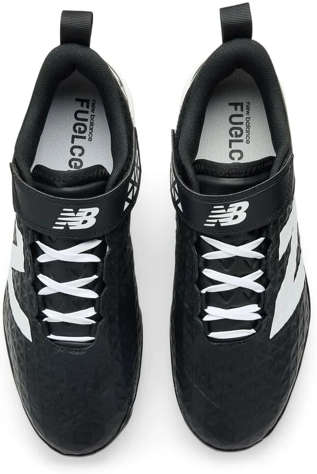 Бейсбольные кроссовки New Balance Men's FuelCell 4040 V8 с формованной подошвой, черно-белый — фото 4