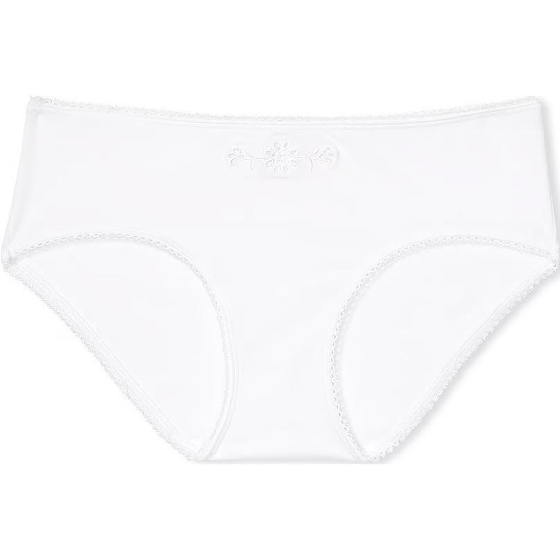 

Розовые облегающие трусы из стрейч-хлопка/Белое треугольное белье Victoria's Secret для женщин, 1 упаковка (белый)