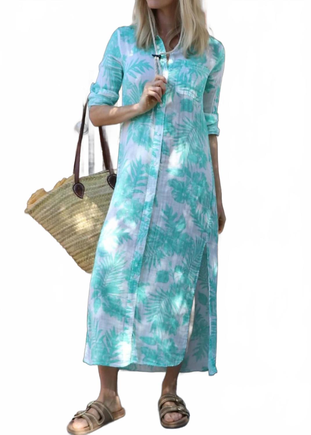 

Бойфренд макси платье с бермудской пальмой Felicite, Bermuda Palm