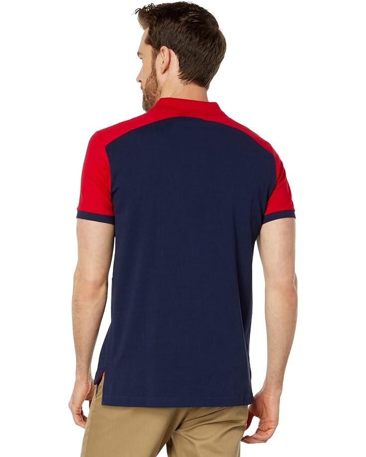 

Поло U.S. POLO ASSN. Slim Fit Chest Stripe Color-Block Polo, цвет Classic Navy