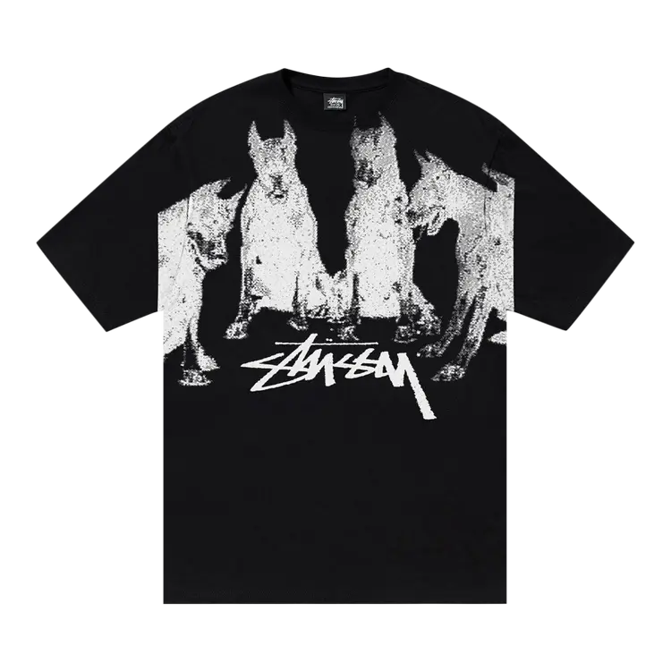 

Футболка Stussy Dobermans 'Black', черный