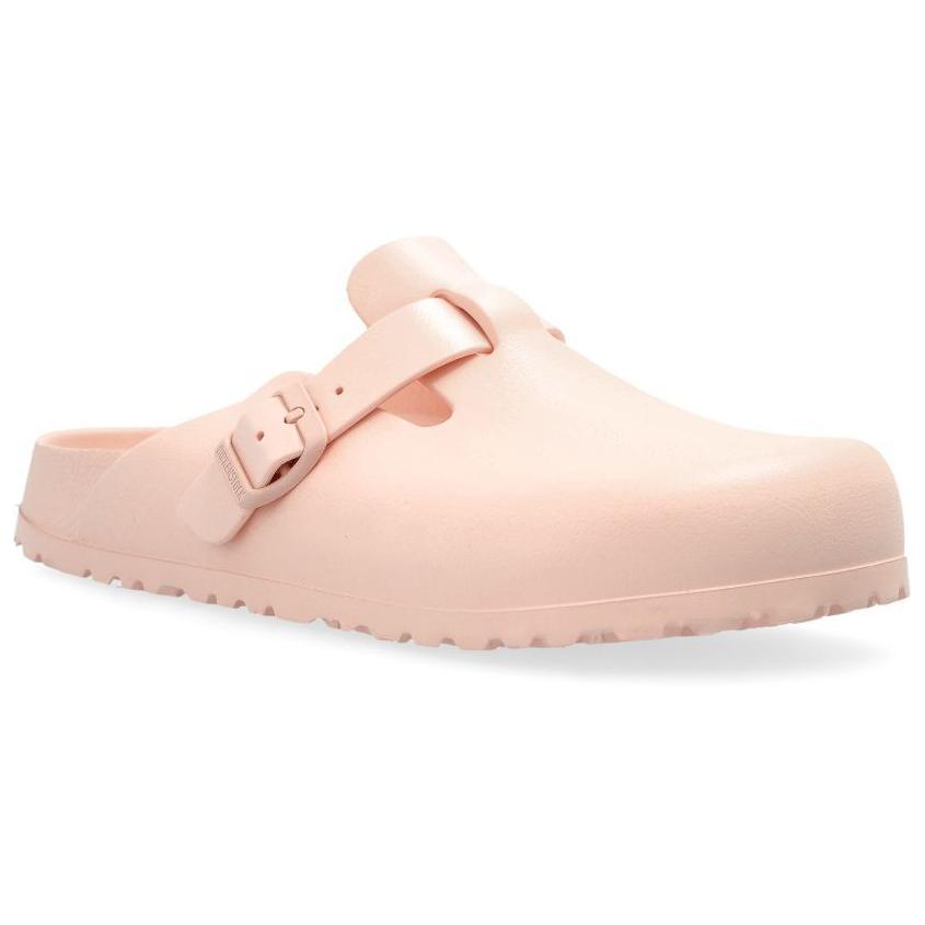 Birkenstock Бостонские противоскользящие тапочки с резиновой подошвой для женщин розовые, цвет Pink — фото 2