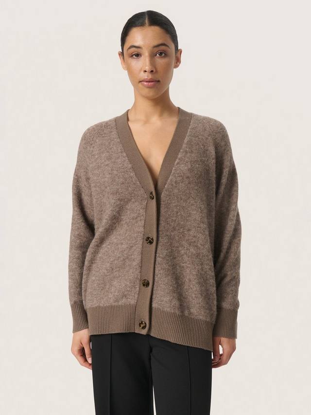 

Джесси кардиган из смесовой шерсти Soaked In Luxury, цвет Morel Melange