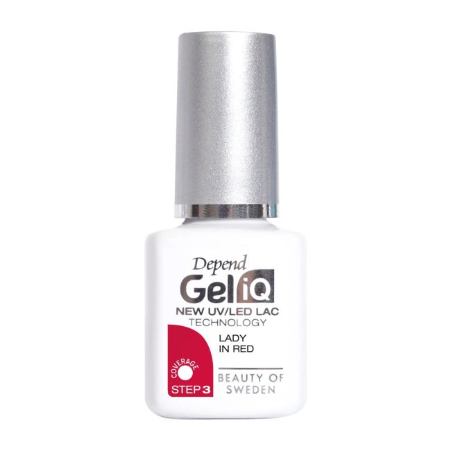 

Гель-Лак для ногтей Gel iq uv/led Depend, цвет lady in red, 5 мл