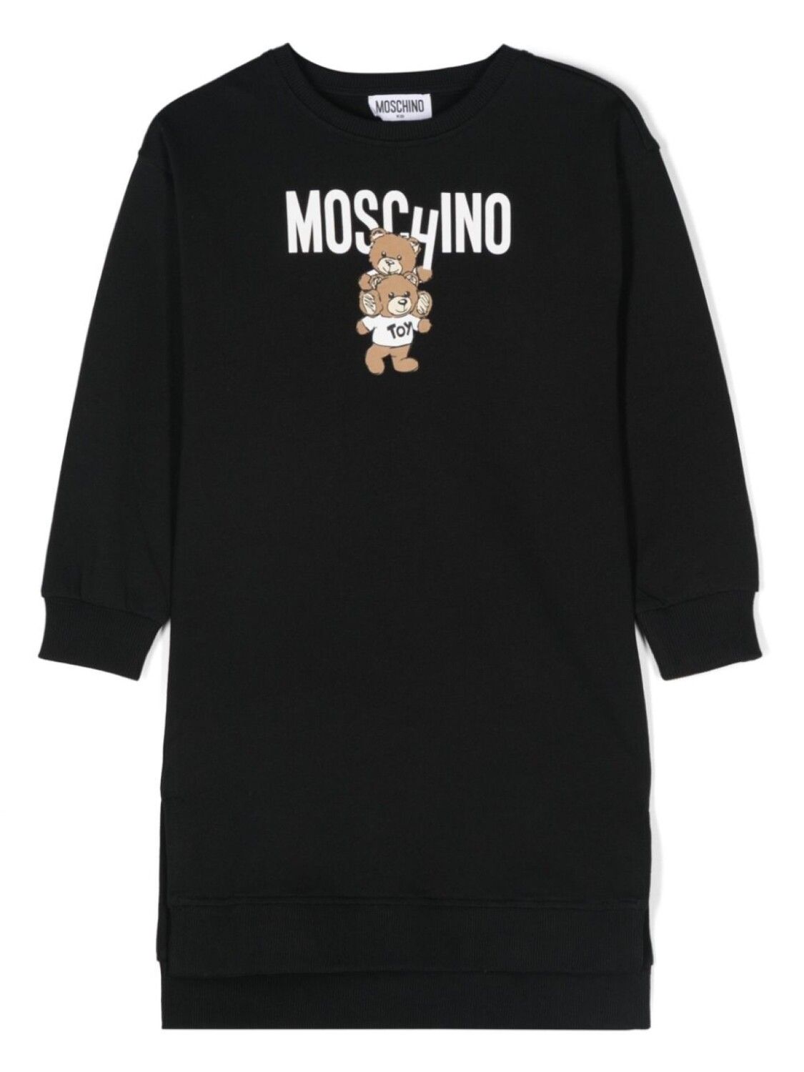 

Moschino Kids платье-толстовка с принтом Teddy Bear, черный