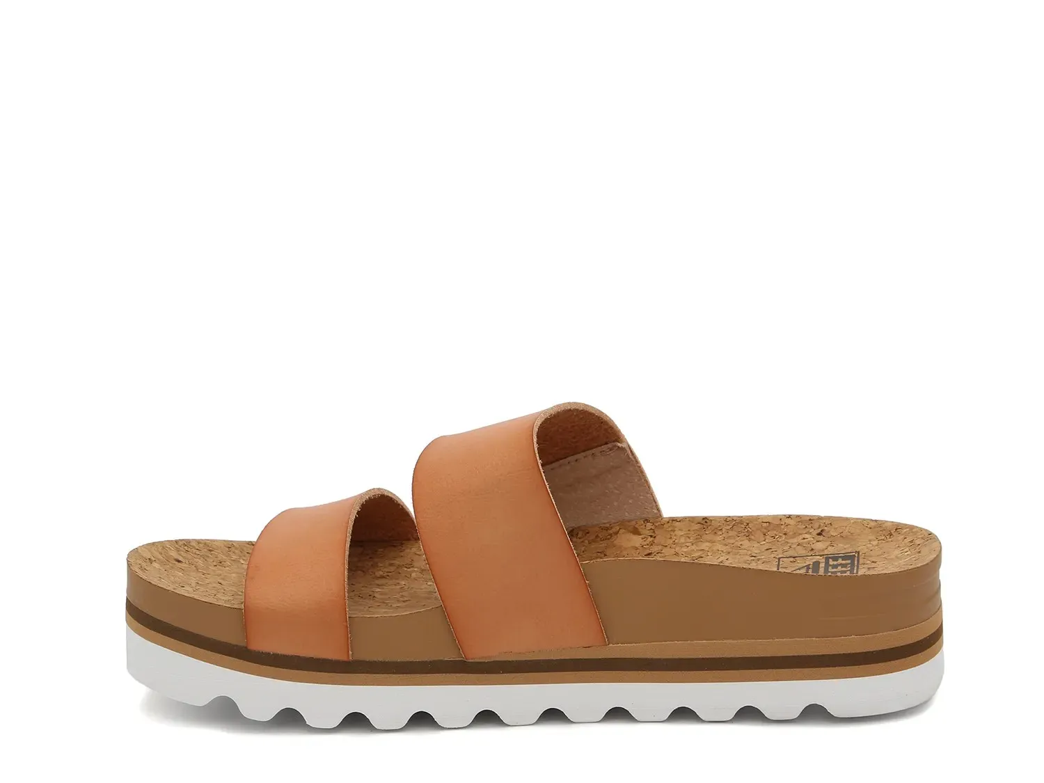 Сандалии Reef Cushion Bounce Vista Hi Wedge, коньячного цвета — фото 3
