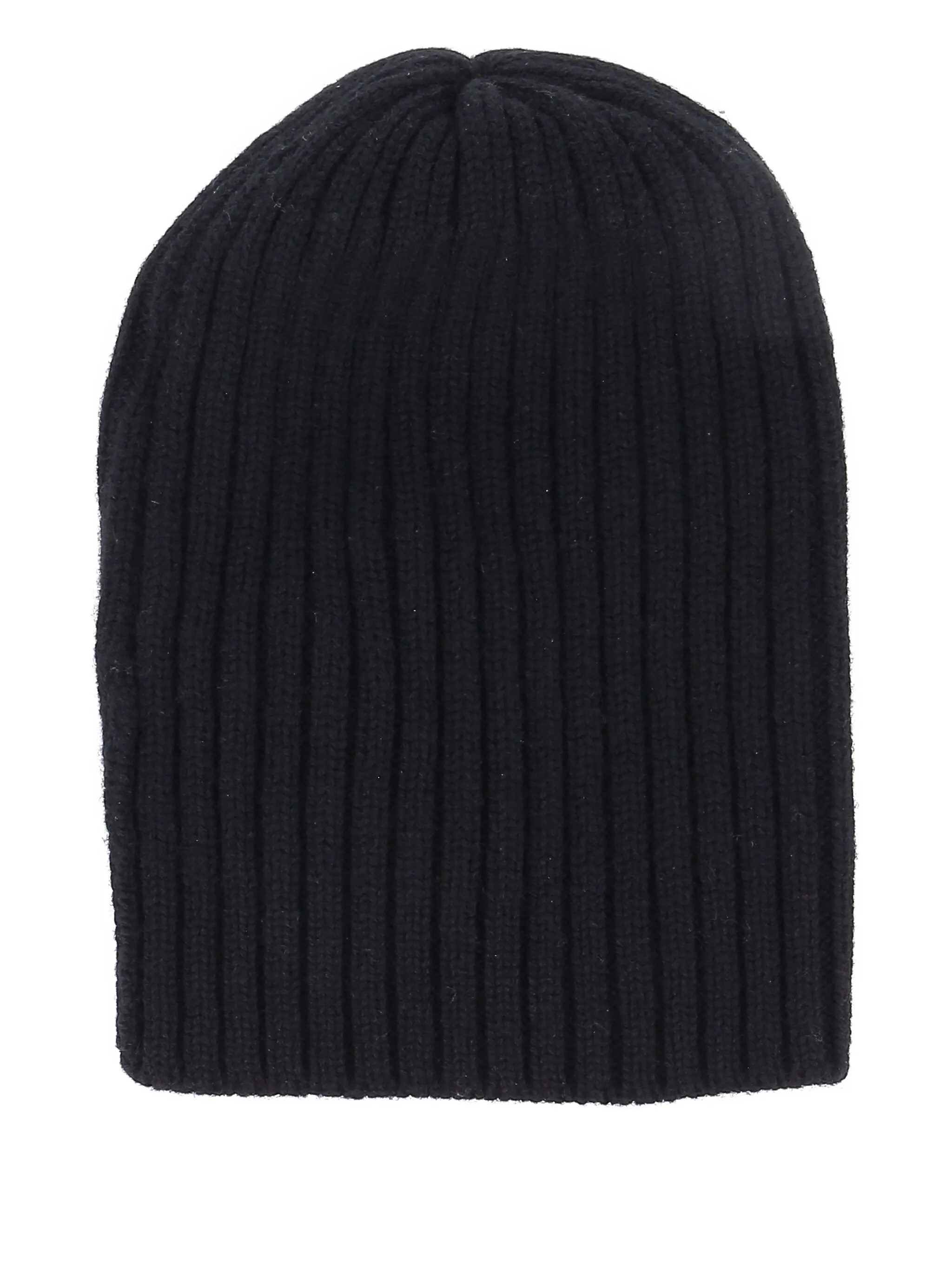 

Кашемировая шапка бини в рубчик Fedeli, черный