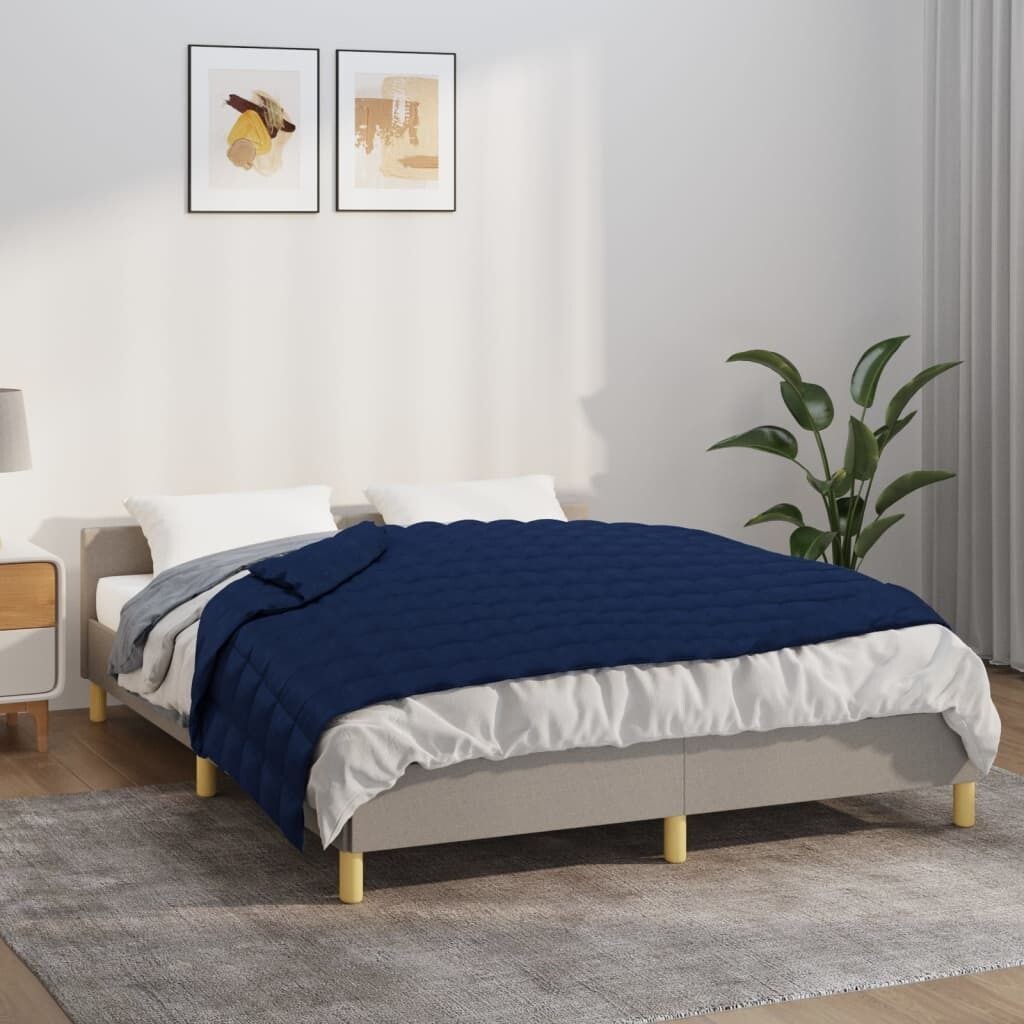 

Одеяло утяжеленное синее 150х200 см, ткань 11 кг, дизайн одеяла 2024 г. DKD HOME DECOR, синий