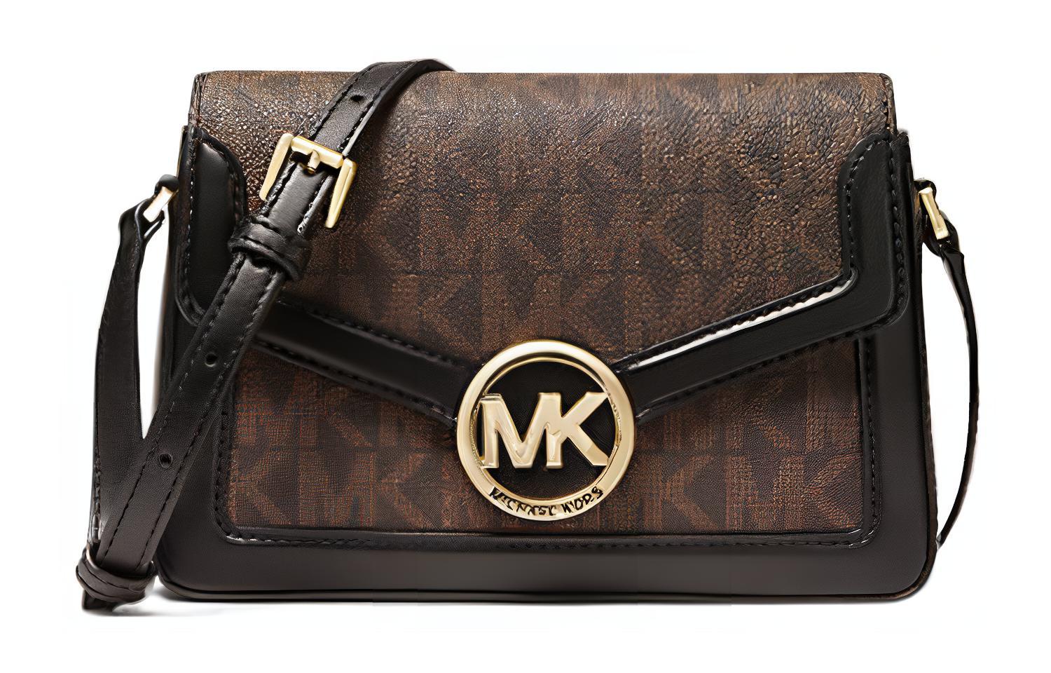

MICHAEL KORS Сумка через плечо Jessie из коровьей кожи, женская, коричневая/черная