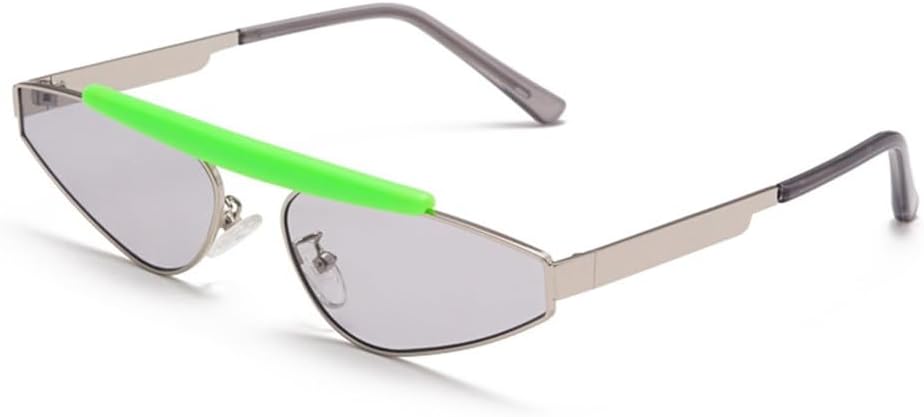 

Металлические солнцезащитные очки «кошачий глаз» прямоугольной формы для женщин, мужские и женские солнцезащитные очки с защитой от УФ-излучения UV400 VFDHN, Gla1209 Gray