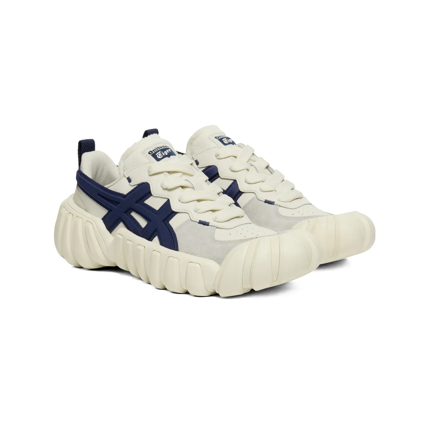 Onitsuka Tiger Dentigre LS Low top Casual Shoes Unisex Beige/Blue — фото 4