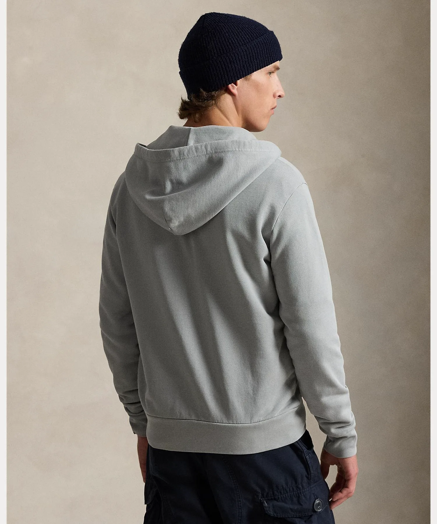 Худи Loopback Terry на молнии Polo Ralph Lauren, 020 Gray — фото 4