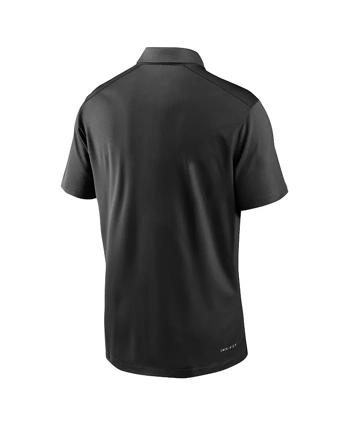 Мужская черная поло Wake Forest Demon Deacons 2024 Sideline Victory Coaches Performance Polo Nike — фото 2