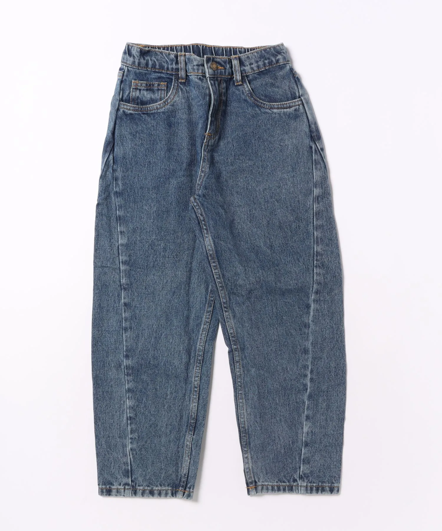 Детские штаны свободного кроя Barrel Pant Rylee + Cru индиго
