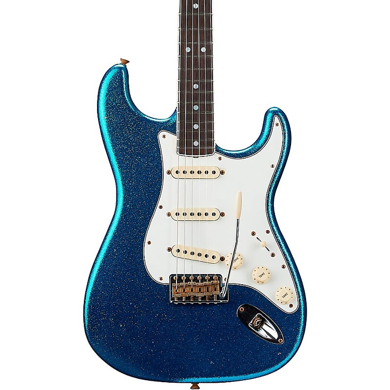 

Электрогитара Fender Custom Shop Limited Edition 65 Stratocaster Journeyman Relic Electric Guitar Aged Blue Sparkle