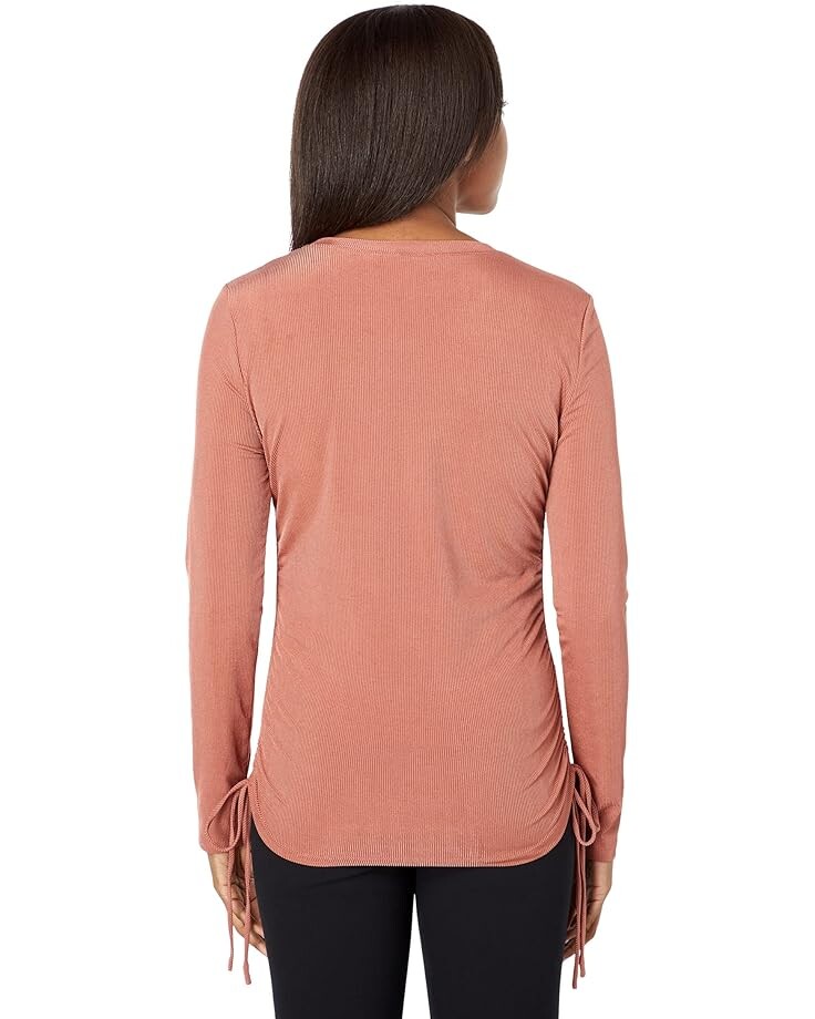 

Топ WAYF Kendall Side Gathered Top, цвет Clay