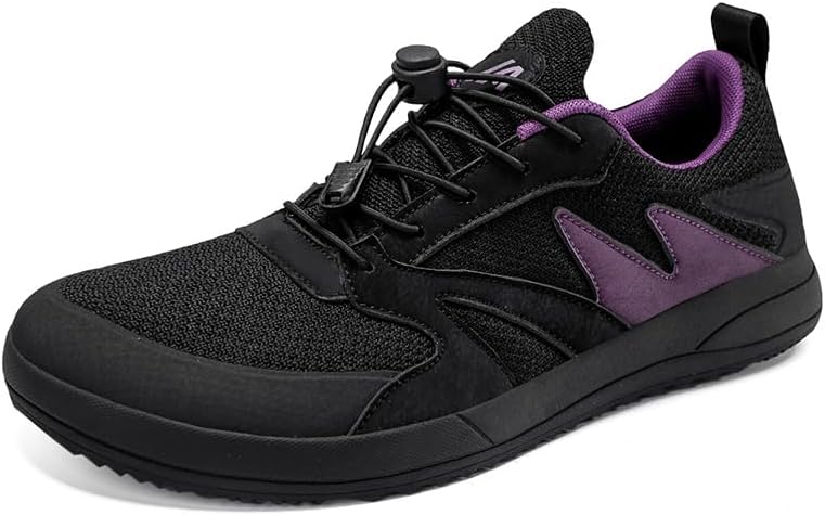 

Мужские прогулочные туфли с широкой носочной частью, босоножки, минималистичные мужские повседневные туфли, дышащие, с нулевым перепадом, модные кроссовки Hhhchpm, черный