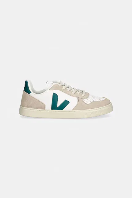Кроссовки из замши и кожи Small V-10 Laces Veja, бежевый — фото 2