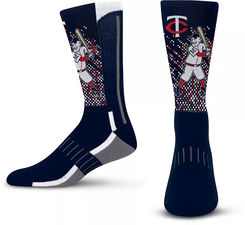 

Молодежные носки-талисманы Minnesota Twins для босых ног For Bare Feet