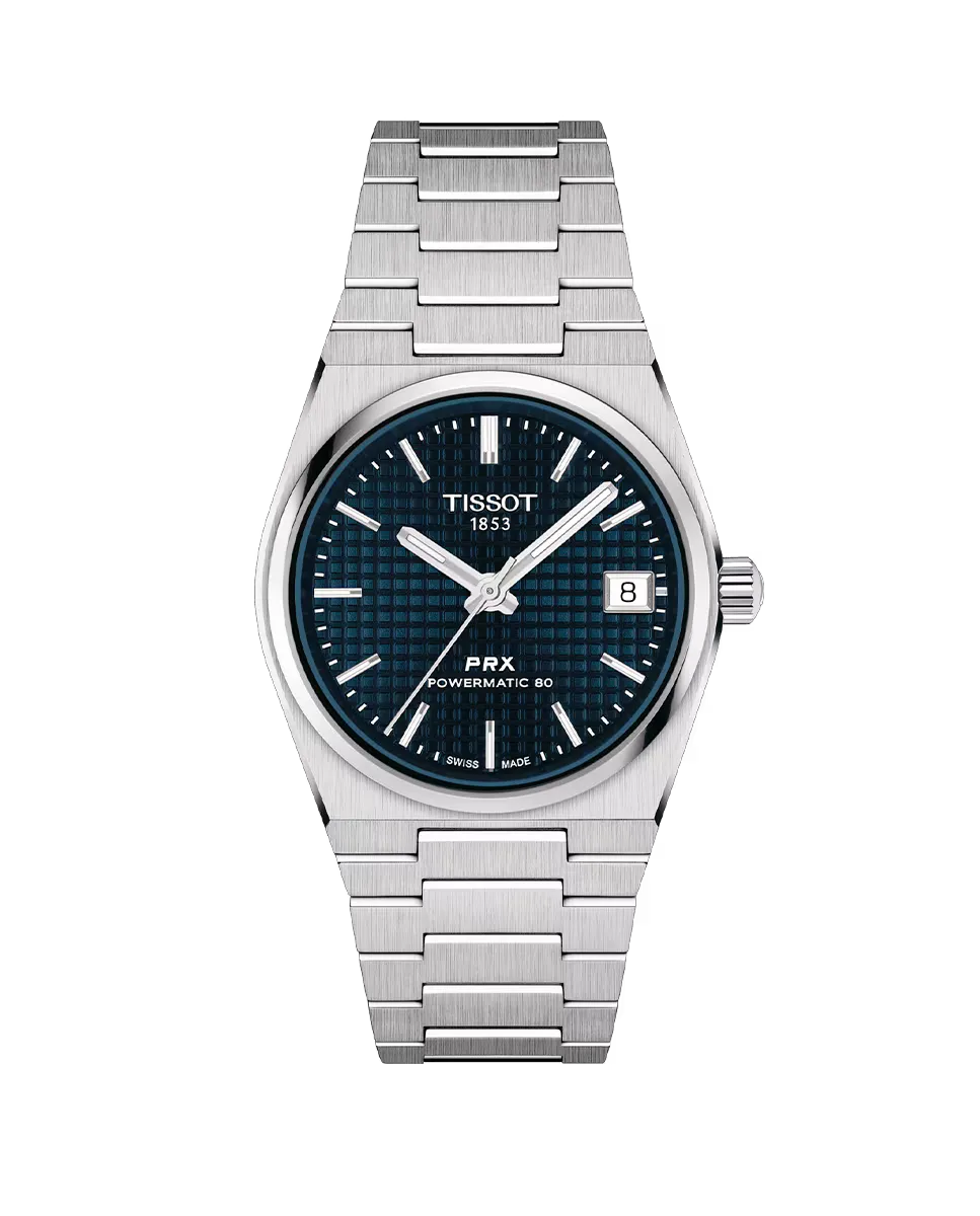 

Женские часы из коллекции PRX из стали Tissot, серебрянный