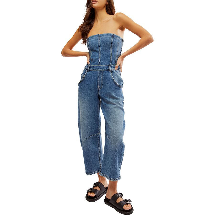 

Комбинезон Je Suis Pret Barrel - женский Free People Free People, Petit Blue